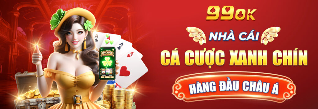 Banner cá cược xanh chín