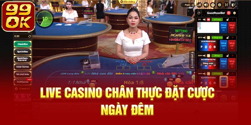 Casino trực tuyến đặt cược sôi động suốt ngày đêm